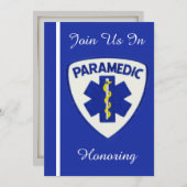 救急医療隊員退職招待状 招待状 (正面/裏面)