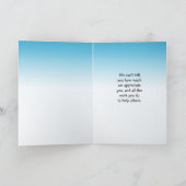 救急医療隊員、消防士、警察官に感謝 カード (内部)