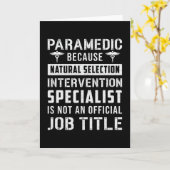 救急医療隊員:自然淘汰救急車EMS カード (黄色い花)