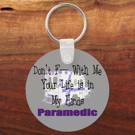 救急医療隊員「Don't F---With Me」 キーホルダー (正面)