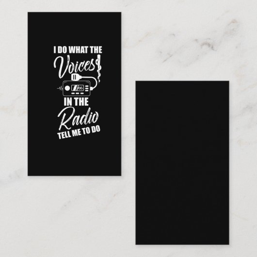 救急医療隊員EMTギフト緊急無線救急車 名刺 (正面/裏面)