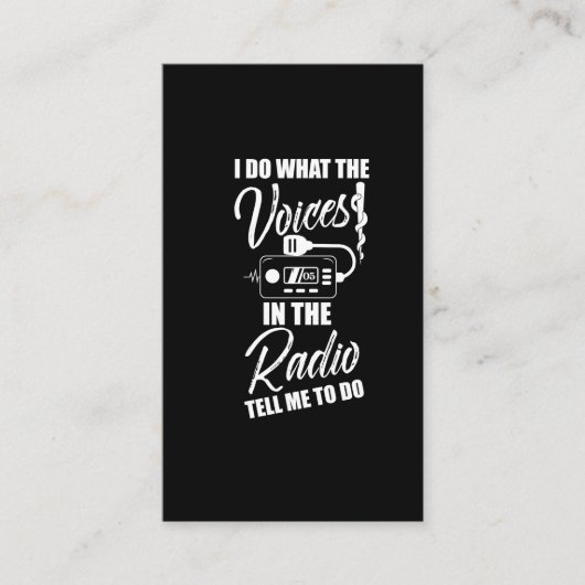 救急医療隊員EMTギフト緊急無線救急車 名刺 (正面)