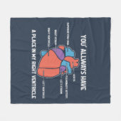 救急医療隊員EMT最初の応答者 フリースブランケット (正面(横))