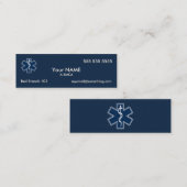 救急医療隊員EMT EMSダーク スキニー名刺 (正面/裏面)