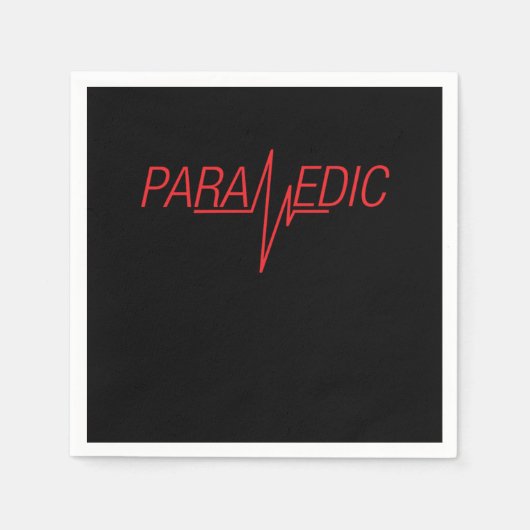 救急医療隊員EMT EMS救急医療応急処置Gif スタンダードカクテルナプキン (正面)