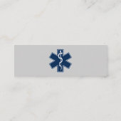 救急医療隊員EMT EMS スキニー名刺 (裏面)