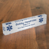 救急医療隊員EMT EMS デスクネームプレート (側面)