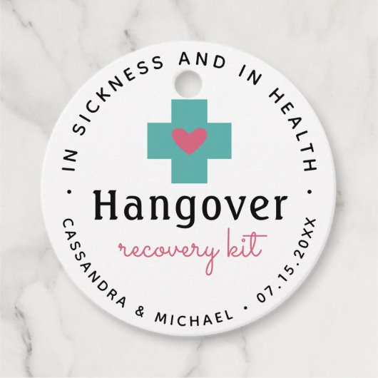 救急回収キット |結婚式の引き出物 フェイバータグ (正面)