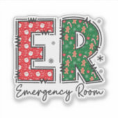 救急室ナースクリスマス、ERクルー シール (正面)