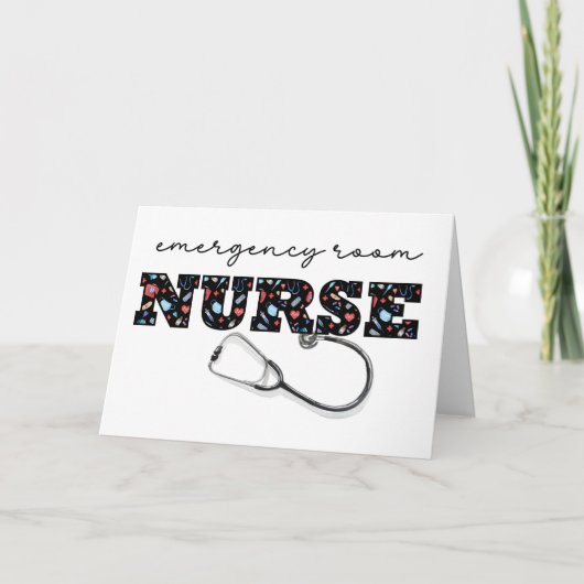 救急室ナースナースDay ERに感謝 カード (正面)