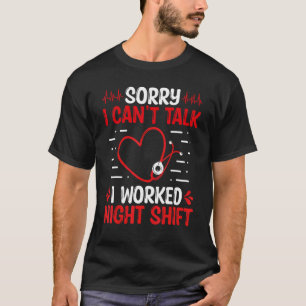 救急室ナース鑑賞夜間シフトER N Tシャツ