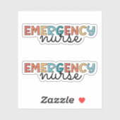 救急室ナースERナースレトロ シール (シート)