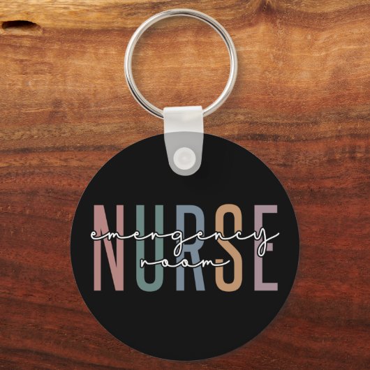 救急室ナースRN未来のナースギフト キーホルダー (正面)