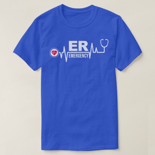 救急室病院ドクターナースRN ERナースL Tシャツ (デザイン正面)