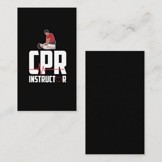 救急救命士心肺蘇生インストラクター 名刺 (正面/裏面)