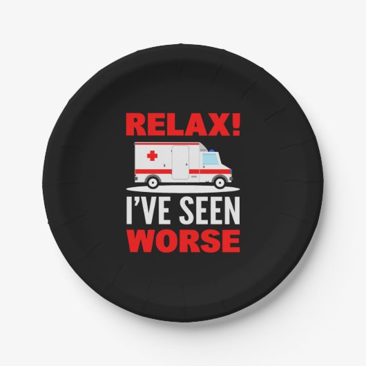 救急救命士 ペーパープレート (正面)