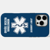 救急救命士 EMT 名前テンプレート Case-Mate iPhoneケース (裏面 (横))