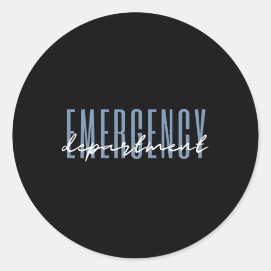 救急救命室ヘルスケア看護 ラウンドシール (正面)