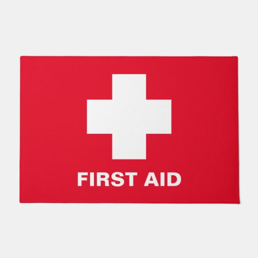 救急救命救急ドクターズオフィス文書 ドアマット (正面)