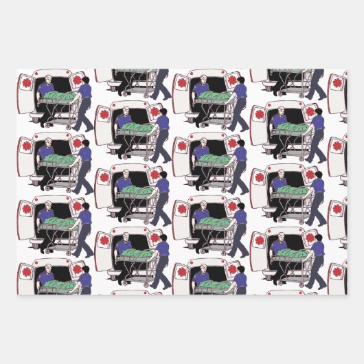 救急救急サービス救急医療隊員 ラッピングペーパーシート (正面2)