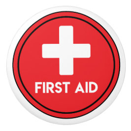 救急用品キャビネットのノブ セラミックノブ