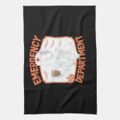 救急科おかしなハロウィーンナースエッセンティ キッチンタオル (縦)