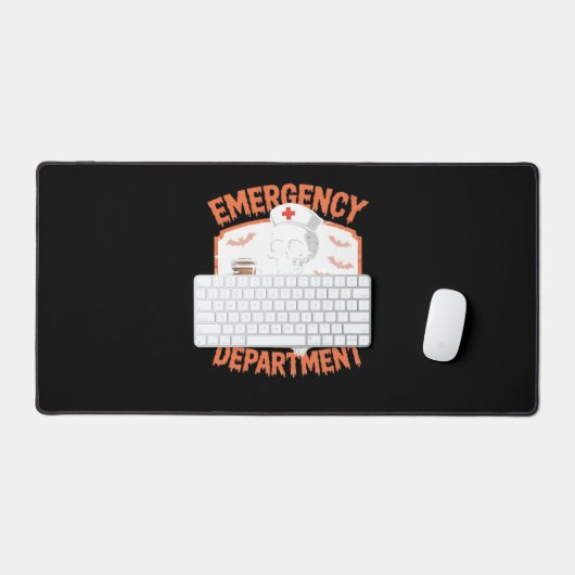 救急科おかしなハロウィーンナースエッセンティ デスクマット (キーボード&マウス)