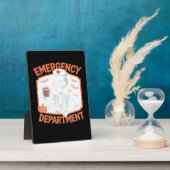 救急科おかしなハロウィーンナースエッセンティ フォトプラーク (側面)