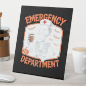 救急科おかしなハロウィーンナースエッセンティ 台座サイン (インサイチュ)