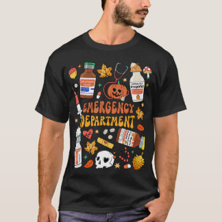 救急科おもしろいErナースハロウィーンスポ Tシャツ