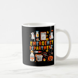 救急科のユーモアある看護師のハロウィン コーヒーマグカップ
