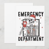 救急科の頼れるベテラン看護師、コーヒー好きの骨董 招待状 (正面/裏面)