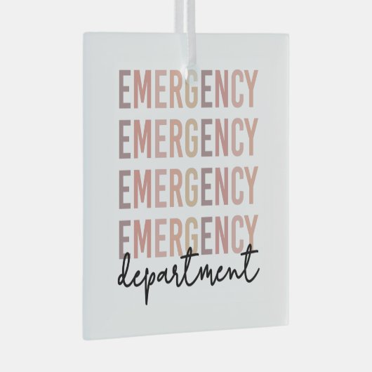 救急科のERスタッフ | ERナース | ER Tech ガラスオーナメント (正面右)