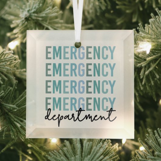 救急科のERスタッフ | ERナース | ER Tech ガラスオーナメント (インサイチュ)