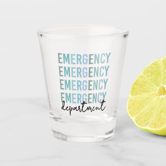 救急科のERスタッフ | ERナース | ER Tech ショットグラス (正面)