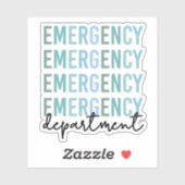 救急科のERスタッフ | ERナース | ER Tech シール (シート)