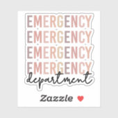 救急科のERスタッフ | ERナース | ER Tech シール (シート)