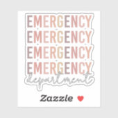 救急科のERスタッフ | ERナース | ER Tech シール (シート)