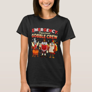 救急科ガブルクルー ハッピーサンクスギビング ナース Tシャツ