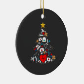 救急科クリスマスツリー看護師 セラミックオーナメント (右)
