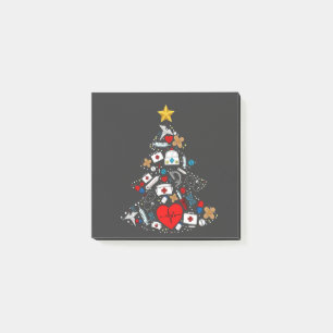 救急科クリスマスツリー看護師 ポストイット