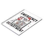 救急科スケルトン看護コーヒー愛好家 ノートブック (左側)