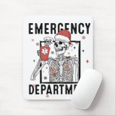 救急科スケルトン看護コーヒー愛好家 マウスパッド (マウス)