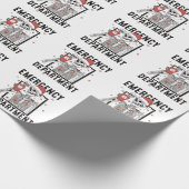 救急科スケルトン看護コーヒー愛好家 ラッピングペーパー (角)