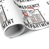 救急科スケルトン看護コーヒー愛好家 ラッピングペーパー (ロールコーナー)