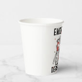 救急科スケルトン看護コーヒー愛好家 紙コップ (右)