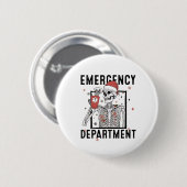 救急科スケルトン看護コーヒー愛好家 缶バッジ (正面&裏面)