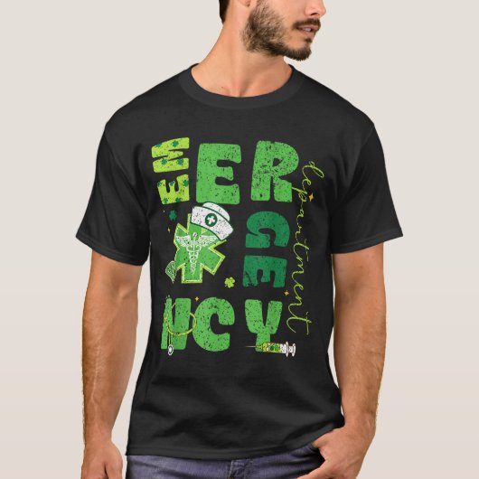 救急科看護師セントパトリックデー Tシャツ (正面)