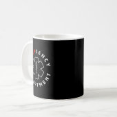 救急科・ER看護師 レトロ医療 コーヒーマグカップ (正面左)