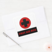 救急箱の四角シール スクエアシール (封筒)
